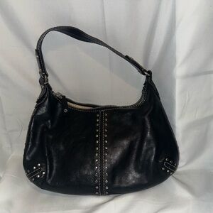 MICHAEL Michael Kors Black Studded Shoulder Bag